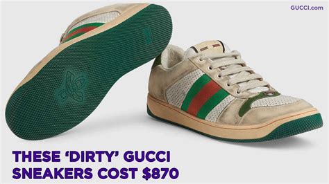 gucci shoes made to look dirty|dirty Gucci sneakers.